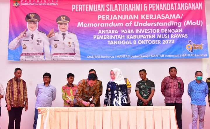 Dukung Pembangunan Daerah Bupati Musi Rawas Mou Dengan Para Investor